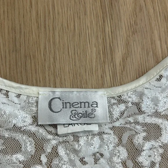 Vintage Cinema Etoile Lace Blouse L - Picture 4 of 10